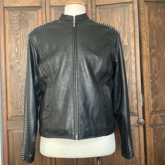 Harley-Davidson Jackets & Blazers - Black smooth grain leather jacket, Harley Davidson, sz L